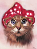 Pinup Cat by MariaMataArt thumbnail