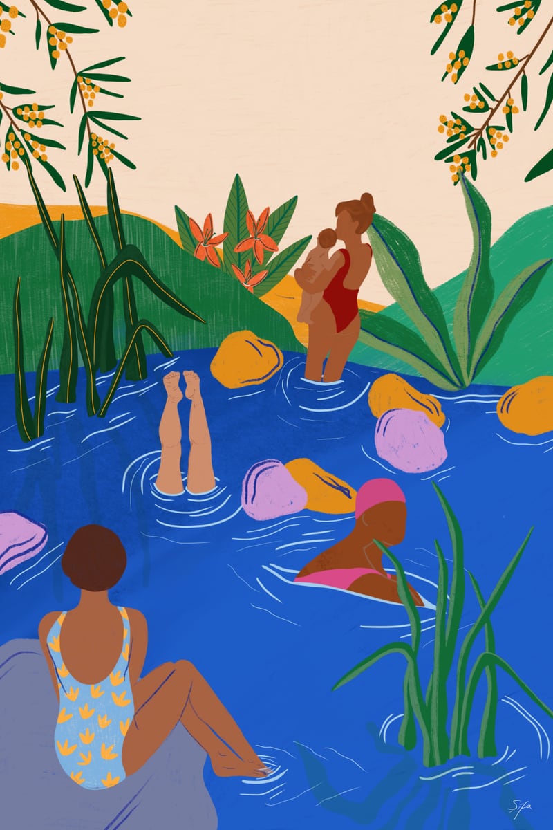 Swimming Wild by Sifa Mustafa