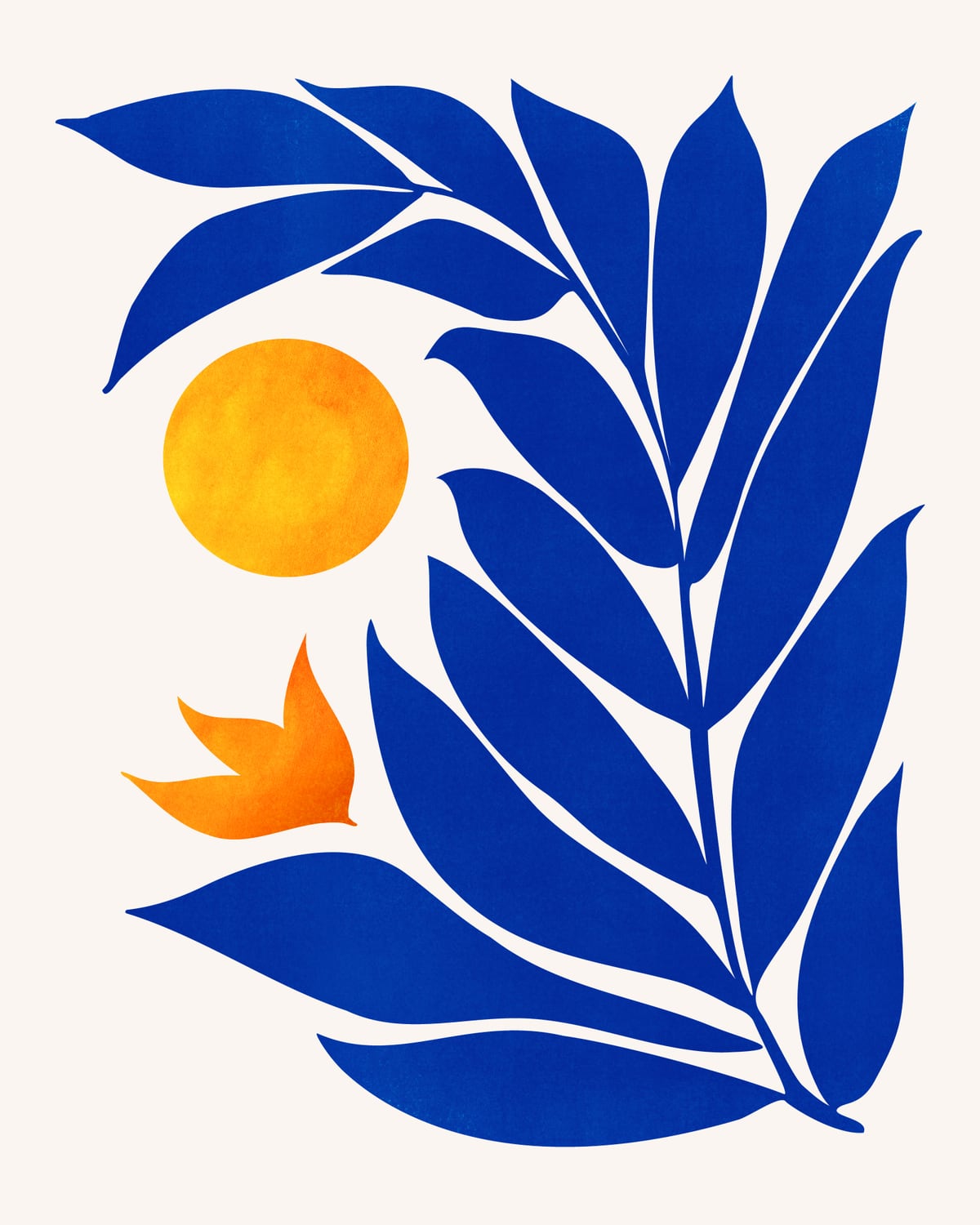 Indigo Garden Sunset by Modern Tropical