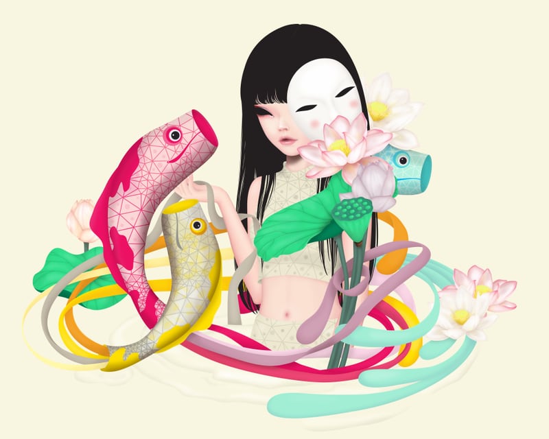 Koi Dance by Anne Martwijit