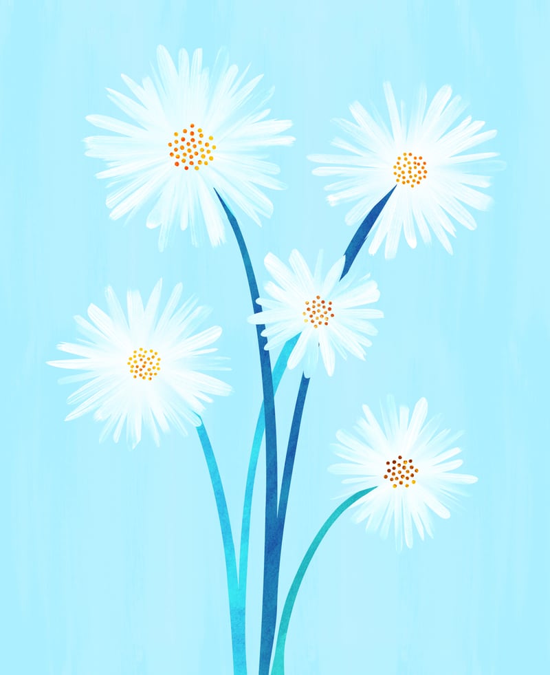 Ice Daisies by Modern Tropical