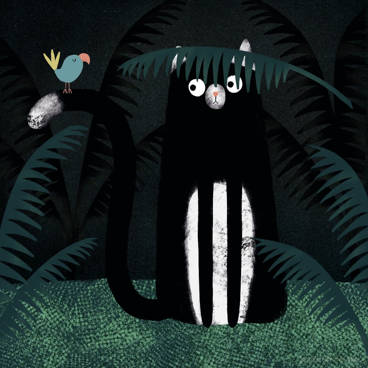 Cat 18: Camouflage Cat by Jennifer van der Meer