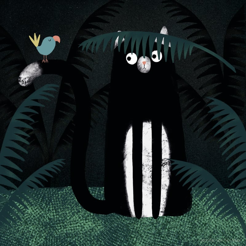 Cat 18: Camouflage Cat by Jennifer van der Meer