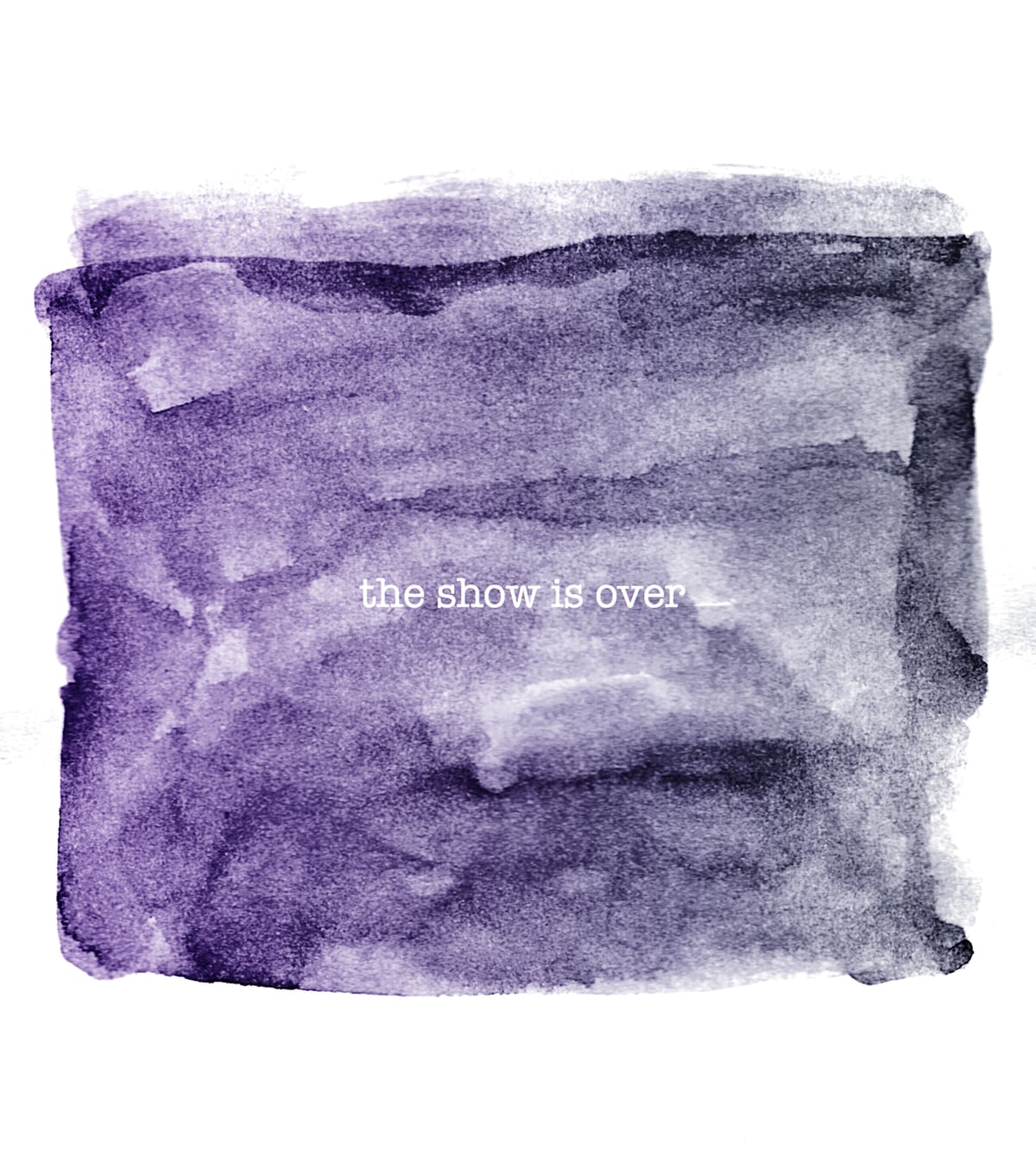 The show is over by Marjanne Mars