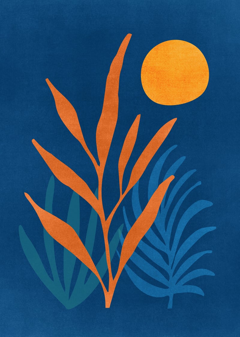 Super Moon Landscape by Modern Tropical