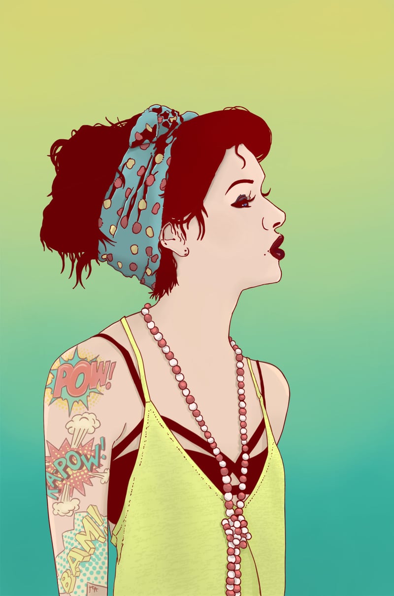 Pop Art Lady by Hypathie Aswang