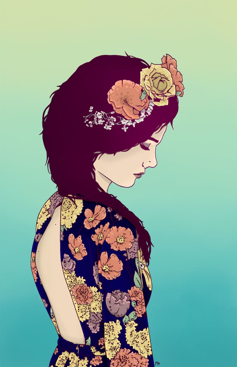 Yellow Garden Lady by Hypathie Aswang