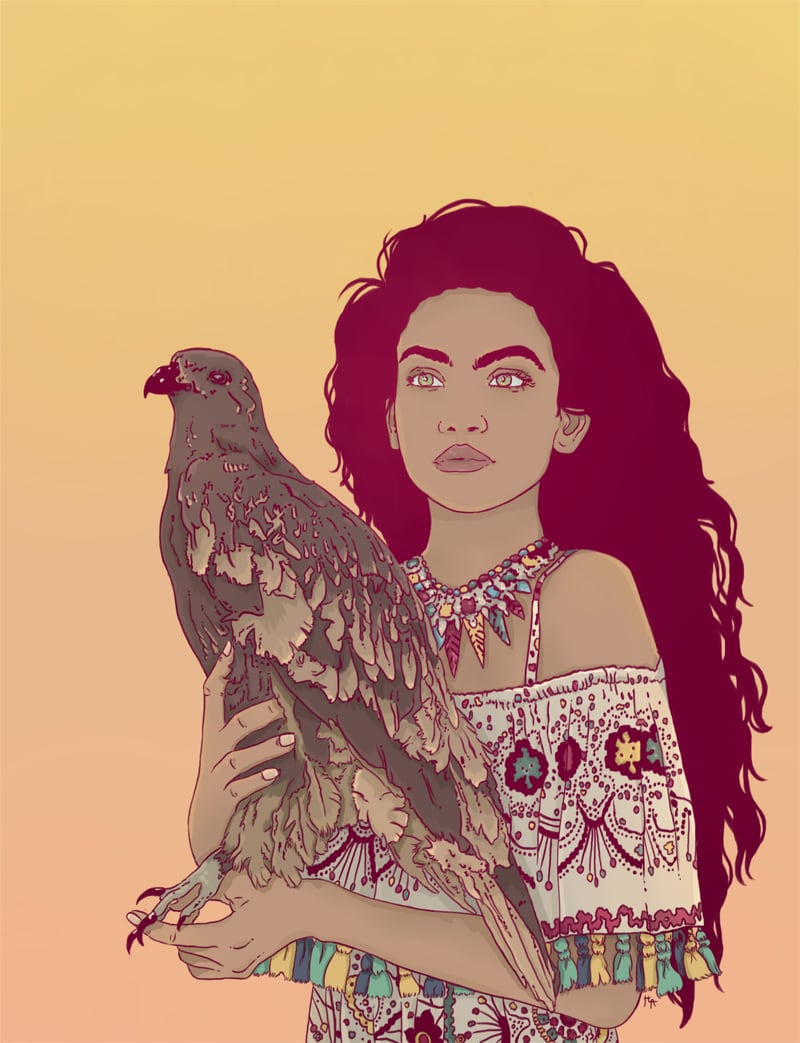 Falcon Lady by Hypathie Aswang