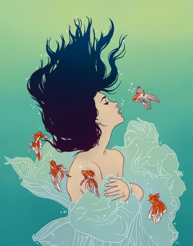 Underwater Lady  by Hypathie Aswang