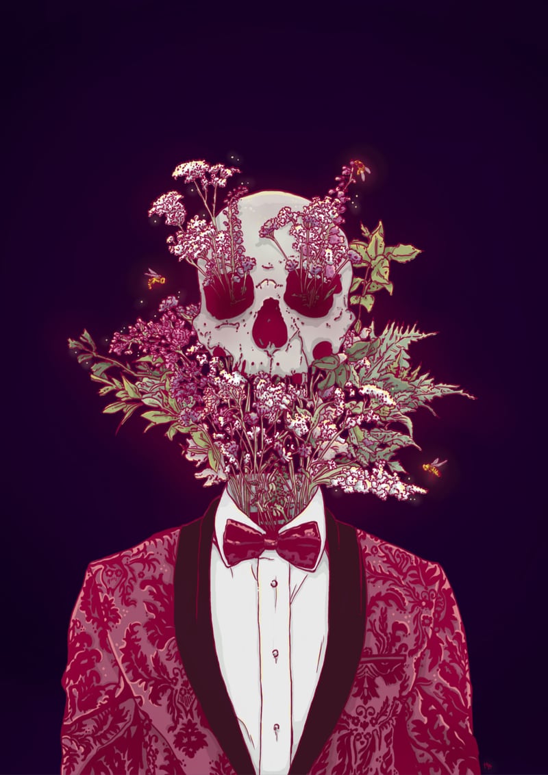 Skull Blossom by Hypathie Aswang