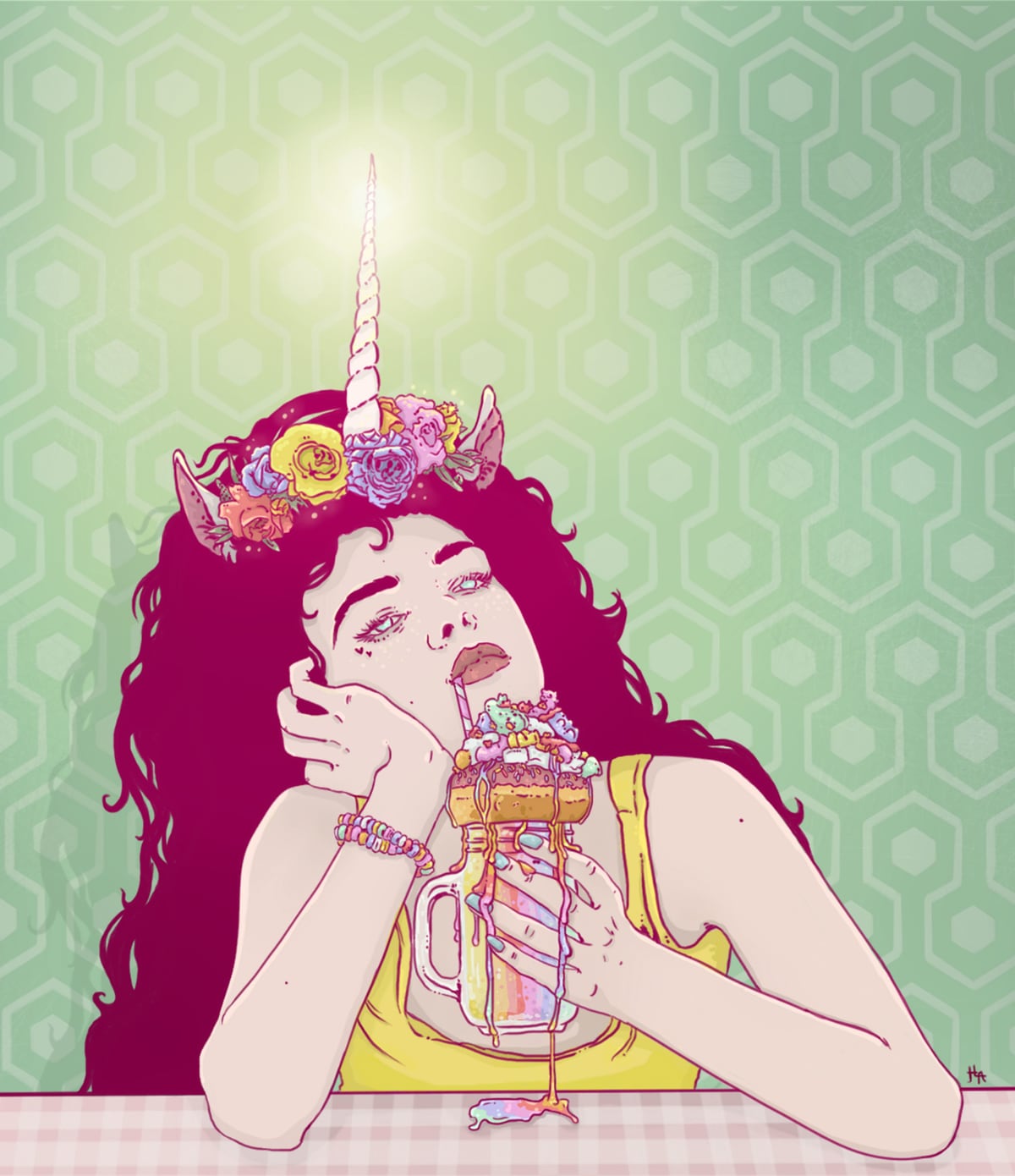 Unicorn Freakshake Lady by Hypathie Aswang