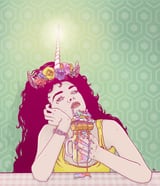 Unicorn Freakshake Lady by Hypathie Aswang thumbnail