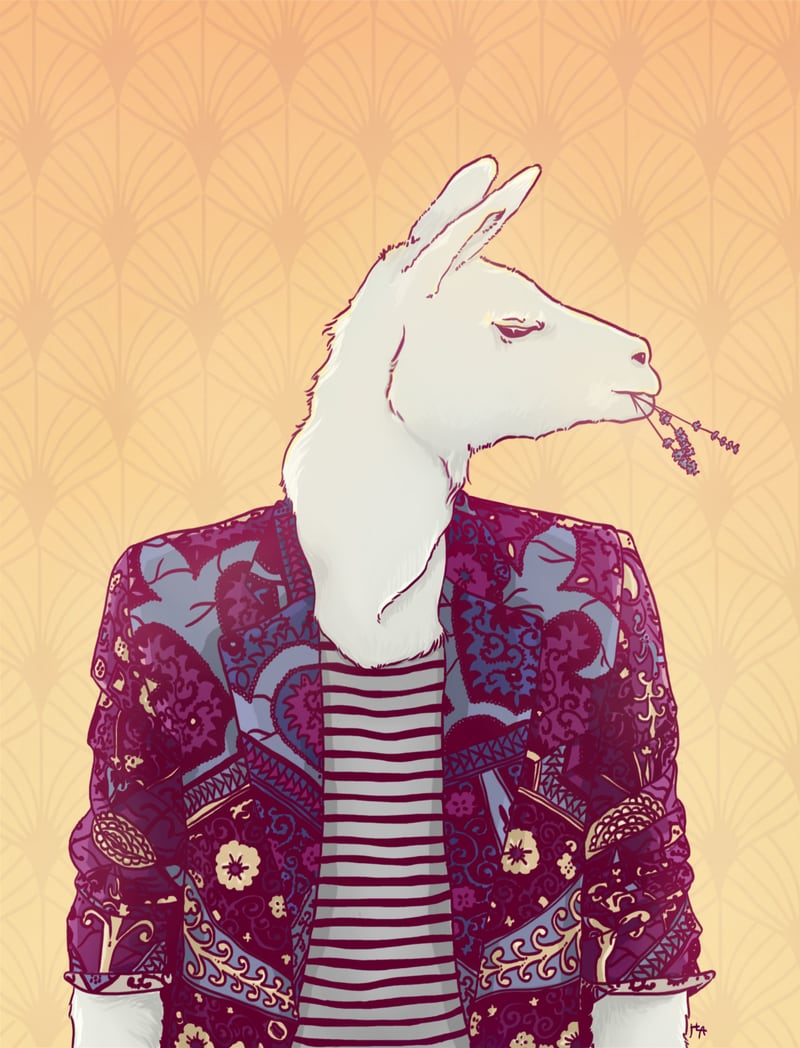 Eddy The Llama by Hypathie Aswang