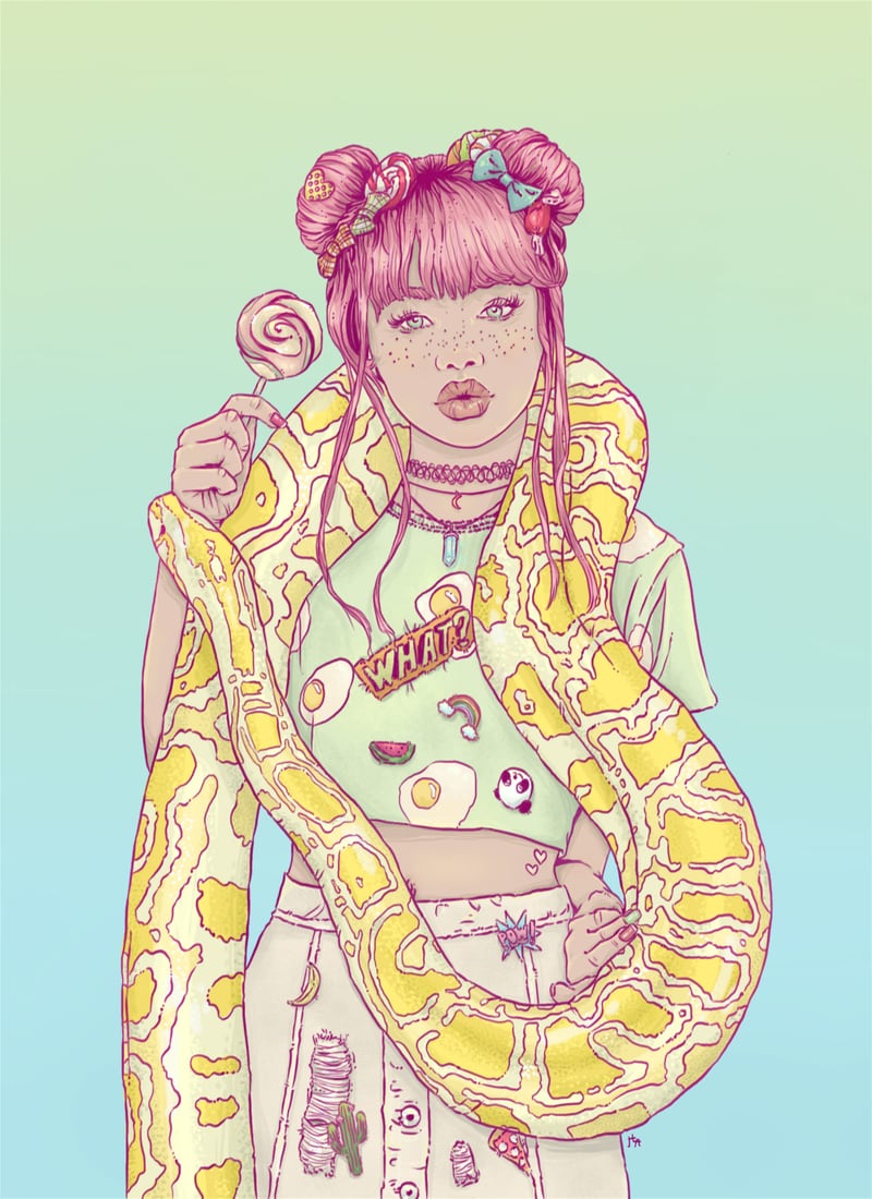 Candid Candy Lady by Hypathie Aswang