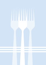 Blue Forks by Martina thumbnail