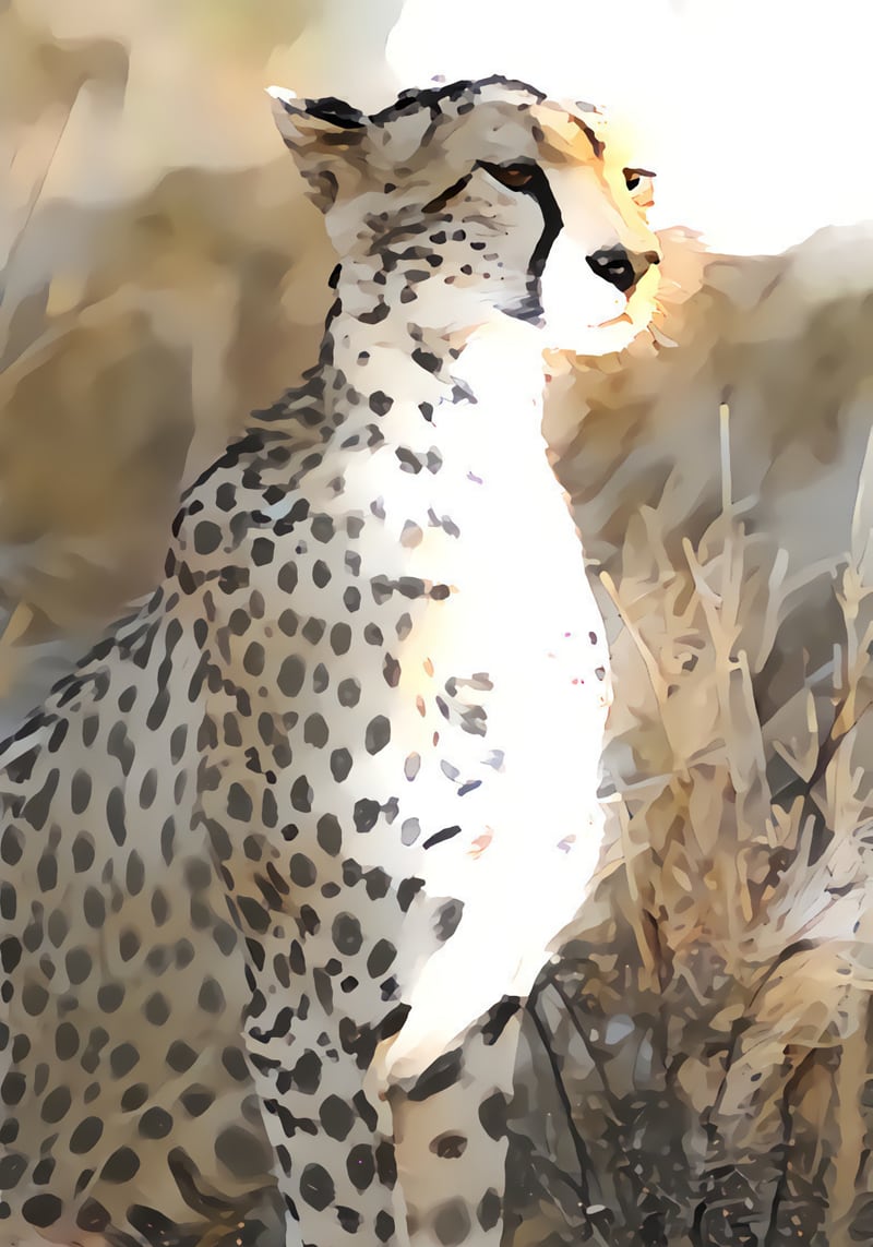 Guardian Cheetah by Monica Amorim
