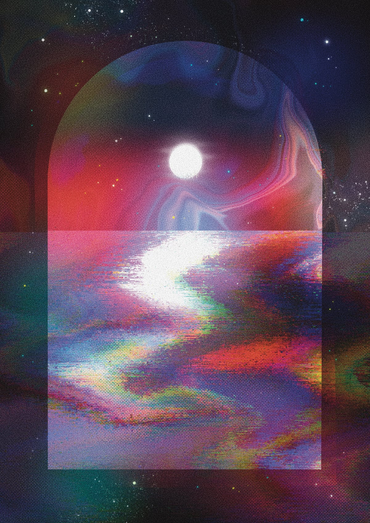 Iridescent Seascape  by Amy Louise Baker