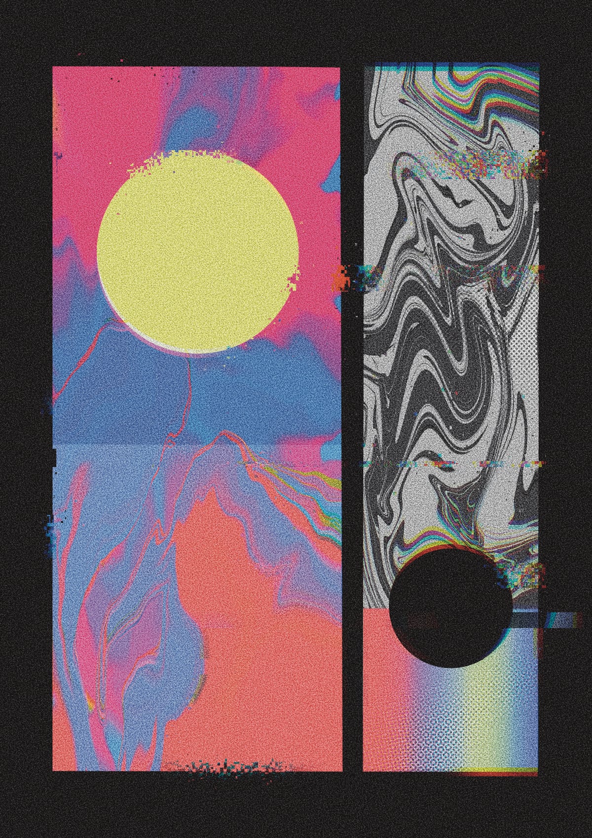 Yin Yang Sun Moon by Amy Louise Baker