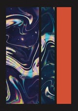 Red Marble Shapes by Amy Louise Baker thumbnail
