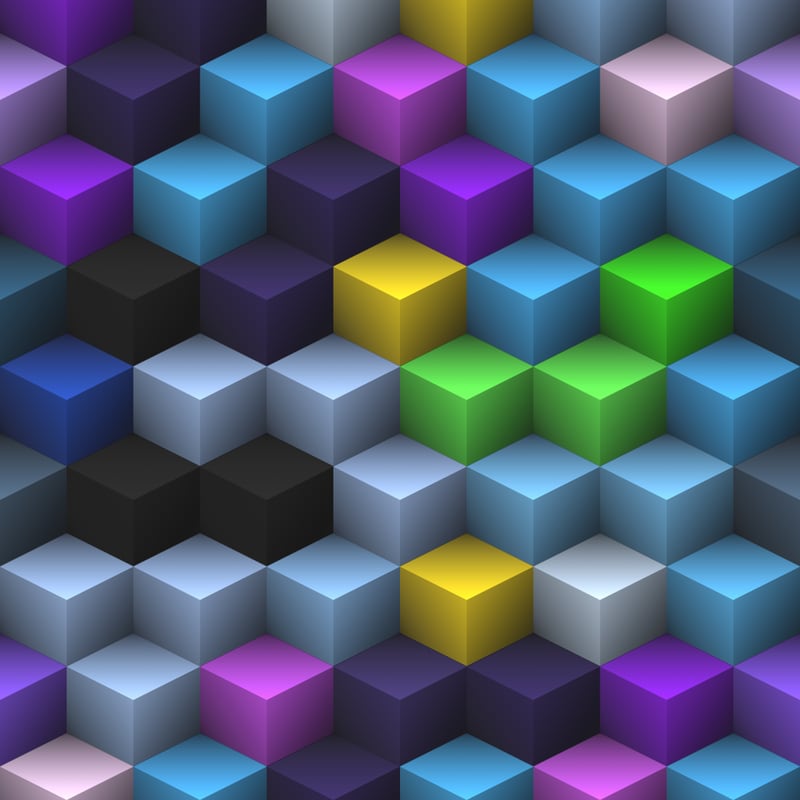 Isometric Cubes by Art Design Works