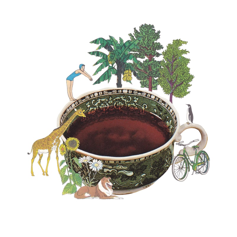 Tea Time by LennyCollageArt