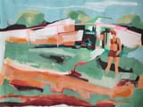  Countryside, 30X40cm by Sylwia Kubus thumbnail