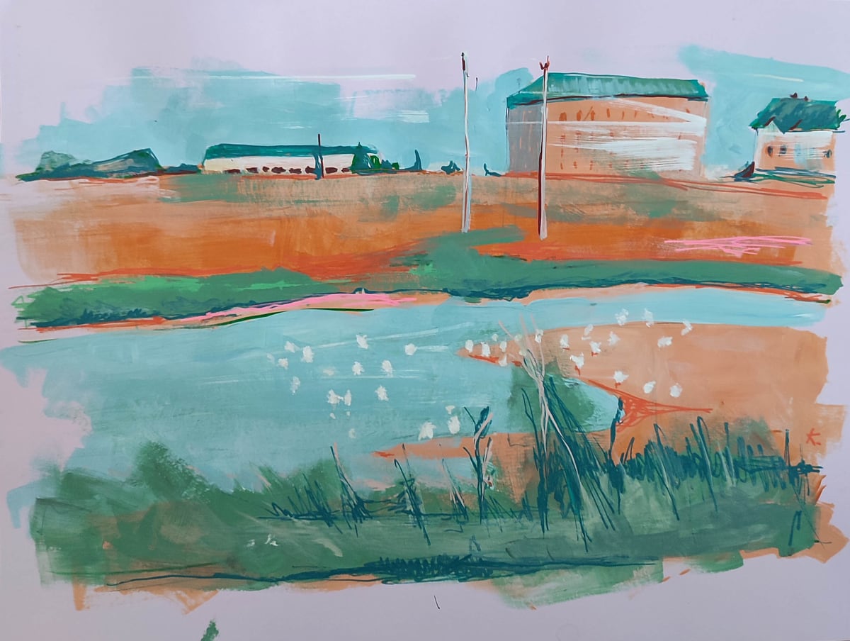 Steppe 30X40cm by Sylwia Kubus