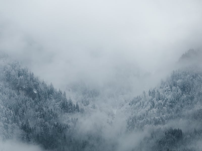 Misty Mysterious Mountains by Marika Huisman