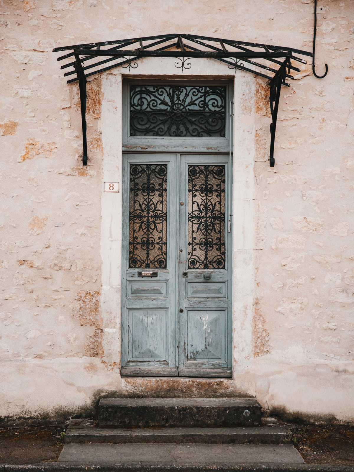Vintage blue door by Marika Huisman