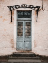 Vintage blue door by Marika Huisman thumbnail