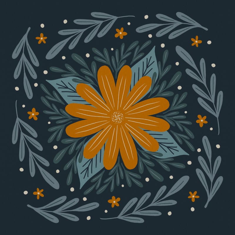 Circular Flowers 2 by Wackapacka