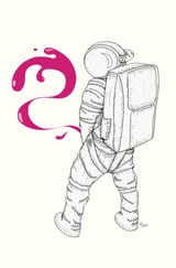Peeink In Space by Mike Koubou thumbnail