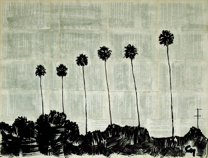 Six Palm Trees . by Marat Cherny
