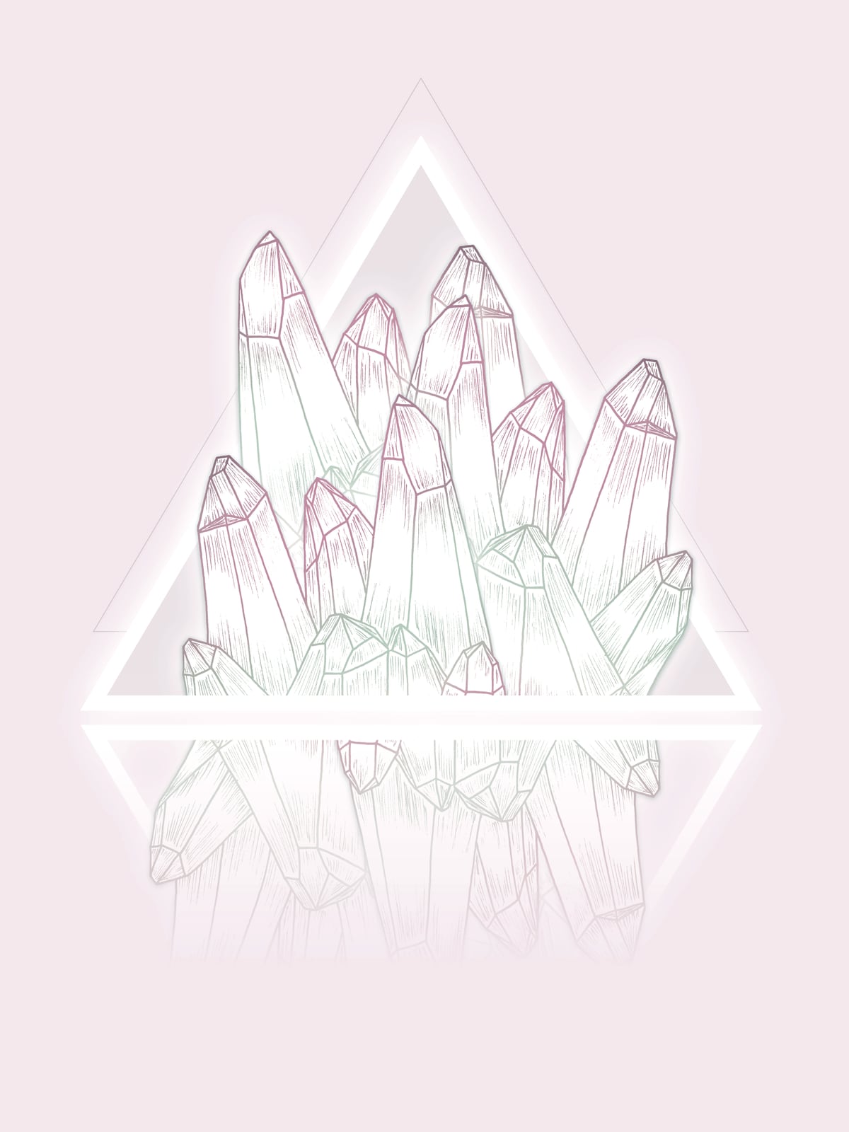 Crystals Pink by Barlena