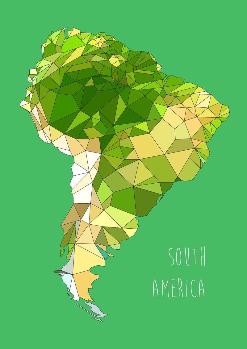 SOUTH AMERICA – Green by Estampe & Co