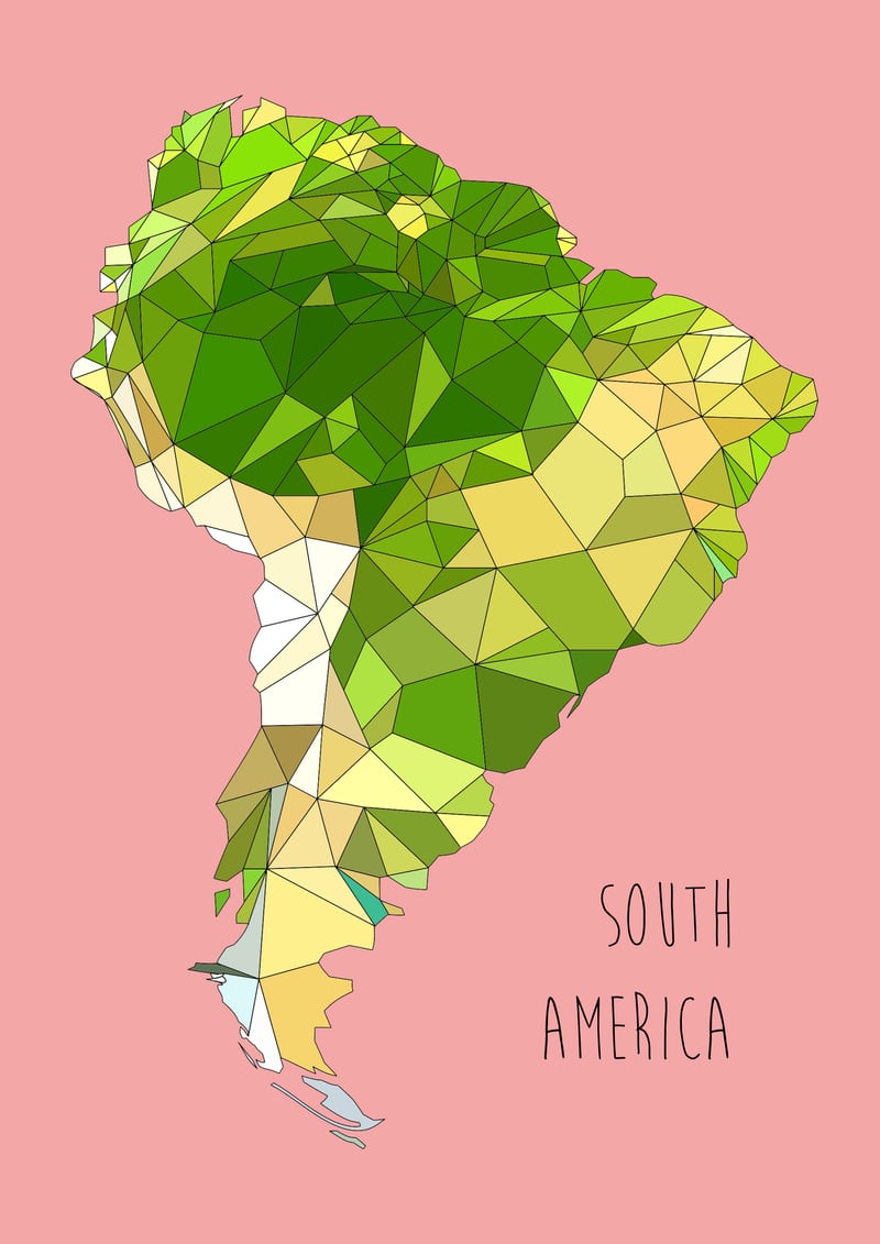 SOUTH AMERICA – Pink by Estampe & Co