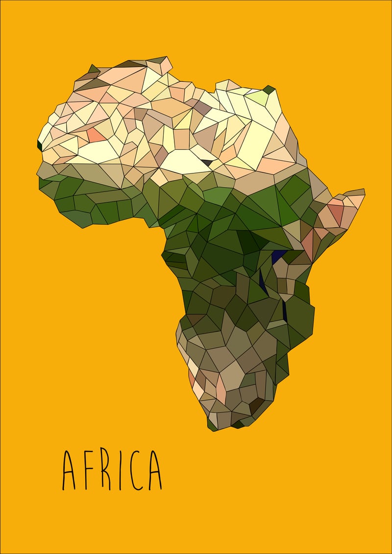 AFRICA – Yellow  by Estampe & Co