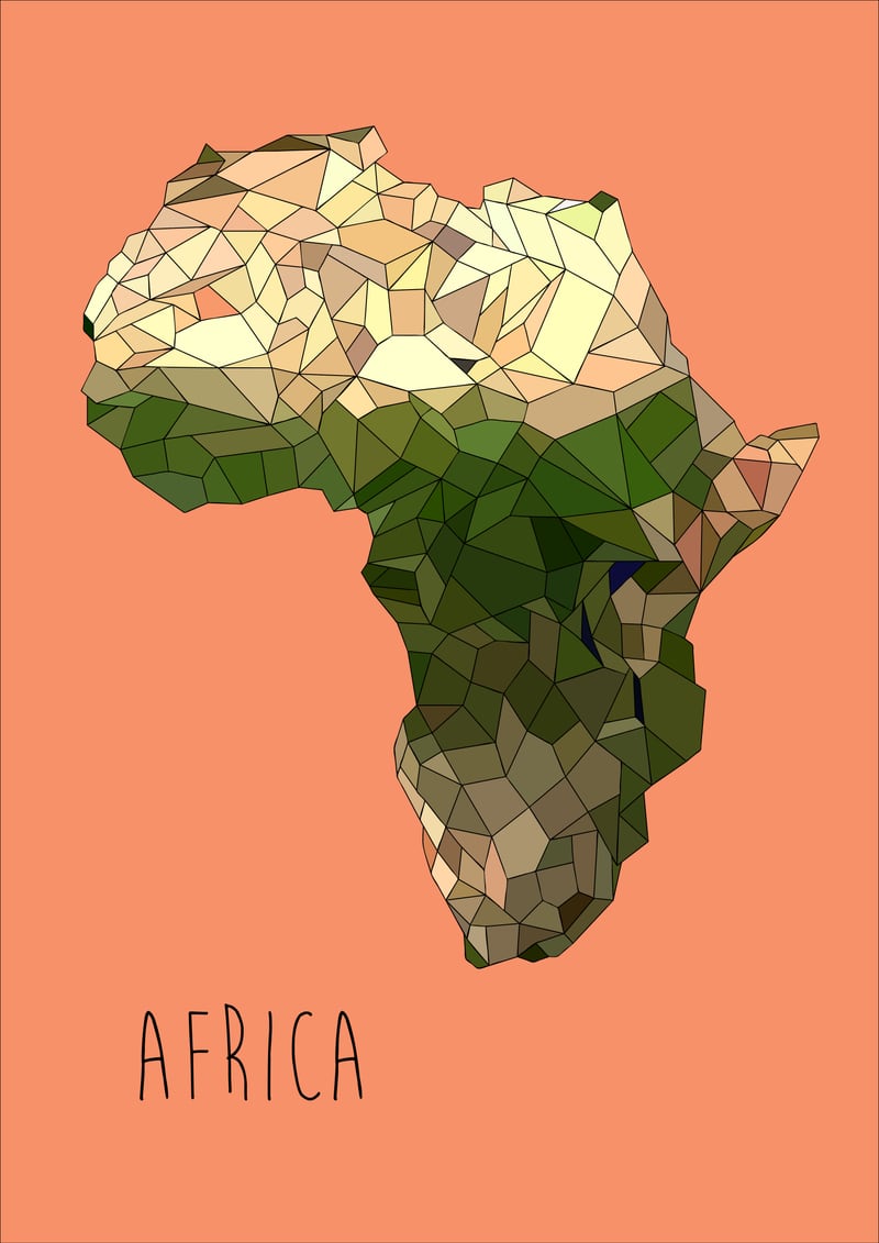 AFRICA – Pink  by Estampe & Co