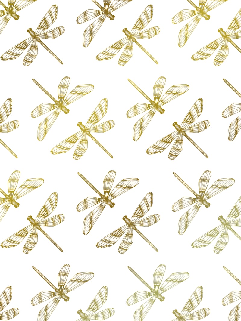 Golden Dragonflies by Barlena