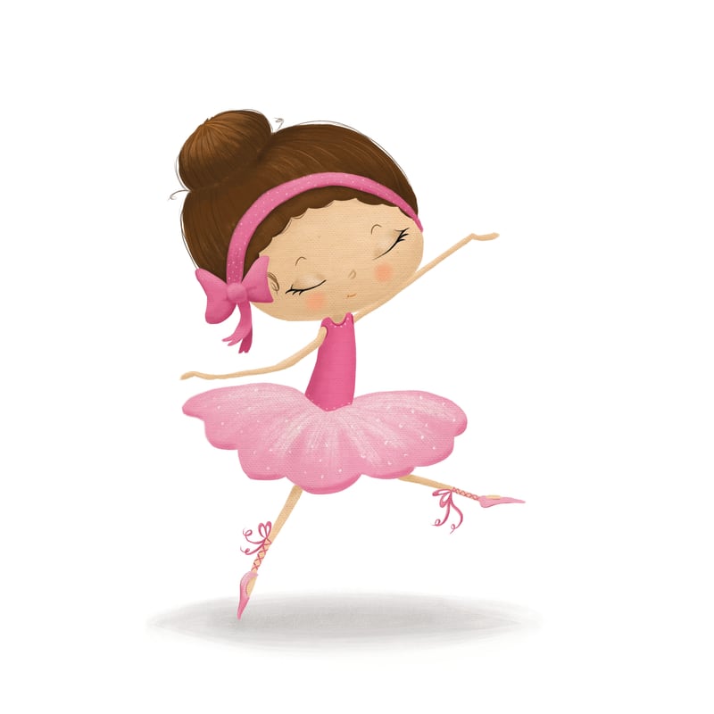 Adorable Ballerina Nursery Print by Macks Illustrations