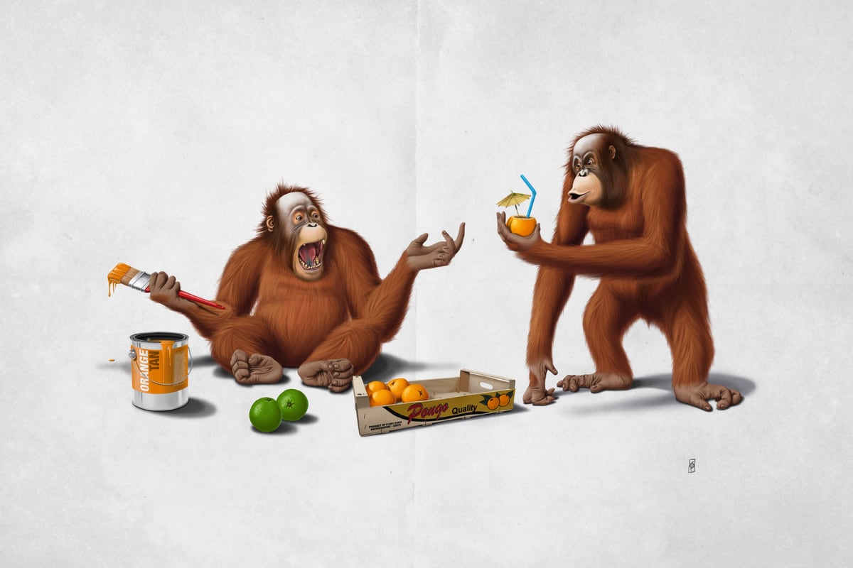 Orange Man Wordless by Rob Snow