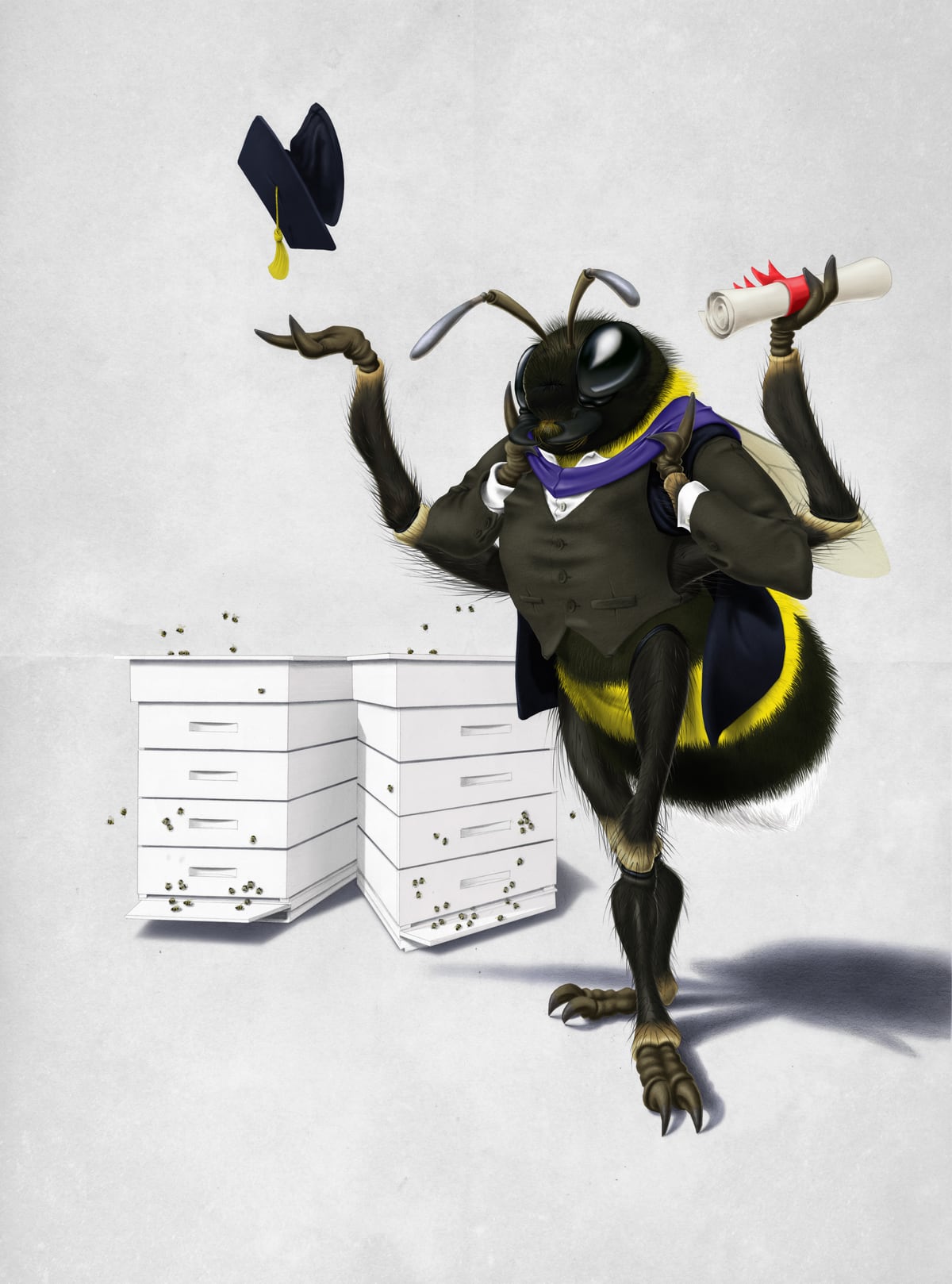 To Be Or Not Too Bee Wordless by Rob Snow