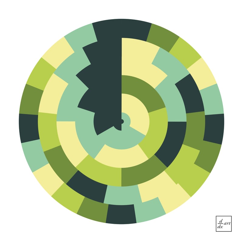 Fibonacci rings by d/dx art
