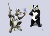 Donkey Xote And Sancho Panda Co by Rob Snow thumbnail
