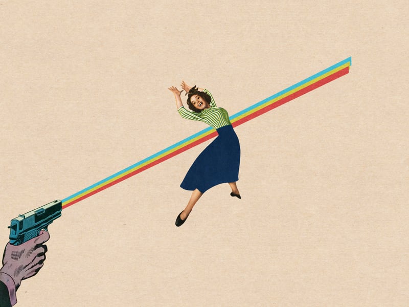Dodged A Bullet by LennyCollageArt