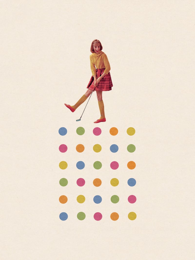 Putting by LennyCollageArt
