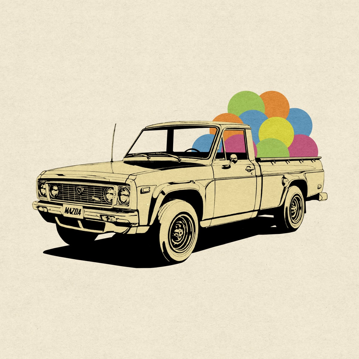 Pickup Truck by LennyCollageArt