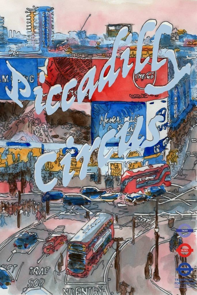 Piccadilly Circus, London by Georgina Talfana