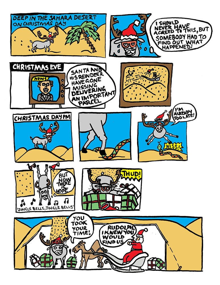 Reindeer in the Sahara by Georgina Talfana