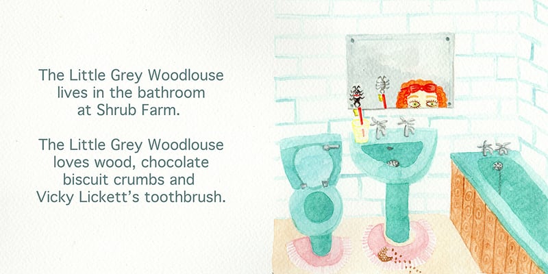 Vicky Licketts & the Little Grey Woodlouse by Georgina Talfana